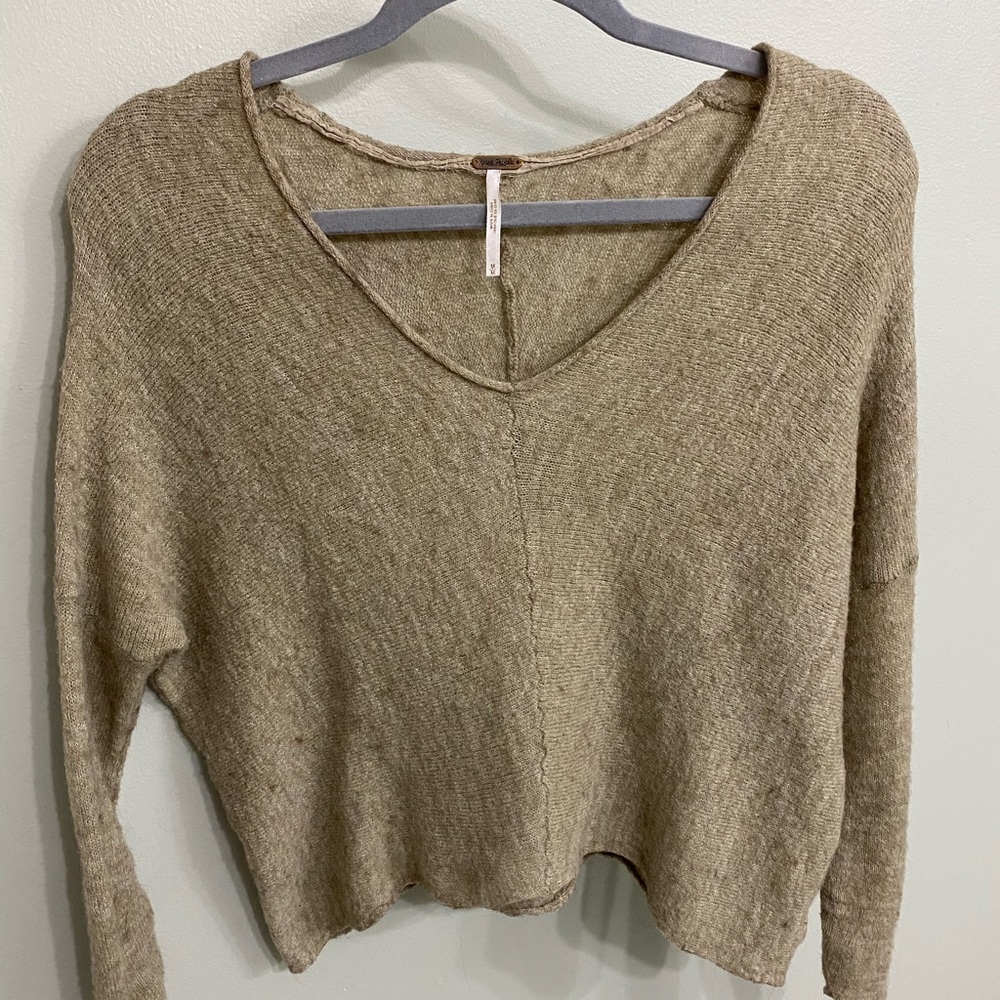 Free People Cropped Sweater Medium